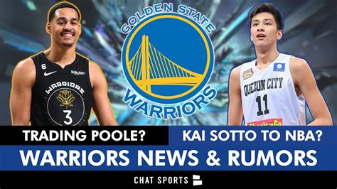 Golden State Warriors Rumors Kai Sotto Update Jordan Poole Trade