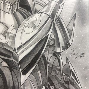 Saint Seiya Original Graphite Pencil Drawing Of Capricorn Etsy Italia