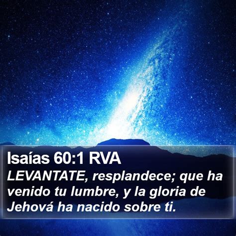 Isa As Rva Levantate Resplandece Que Ha Venido Tu Lumbre