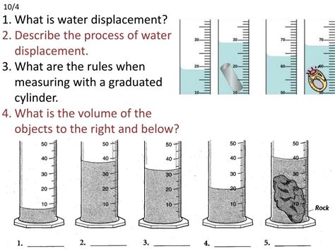 Water Displacement Method To Find Volume