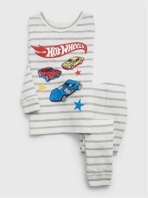 Organik Pamuk Hot Wheels Desenli Pijama Tak M Gap