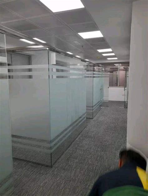 Toughfen Clear Frameless Glass Partitions Size Dimension 20 10 At