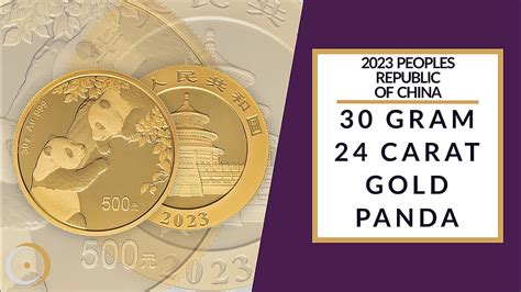 G Gold Panda Bullion Coin Youtube