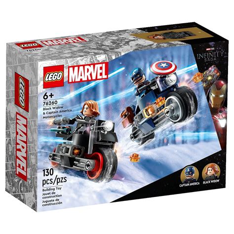 Lego樂高 Marvel 漫威 76260 美國隊長與黑寡婦摩托激鬥玩具王國 Toyking鋼彈鋼彈模型玩具