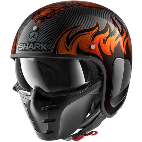 Casque Jet Shark S Drak Carbon Dagon Moto Expert