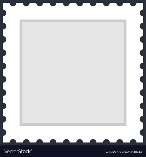 Square Postage Stamp Template