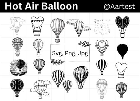 Hot Air Balloon Svg Globo Aerostatico Svg Air Balloon Svg Hot Air