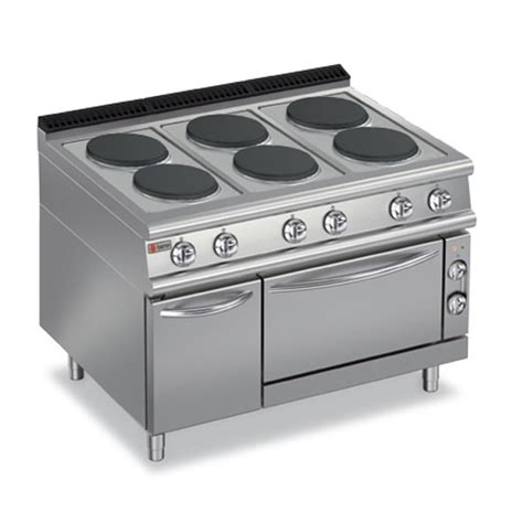 Baron Commecial 6 Burner Electric Cook Top With Electric Oven