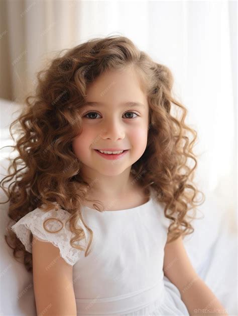 Premium Ai Image Portrait Photo Of Mexican Infant Female Curly Hair