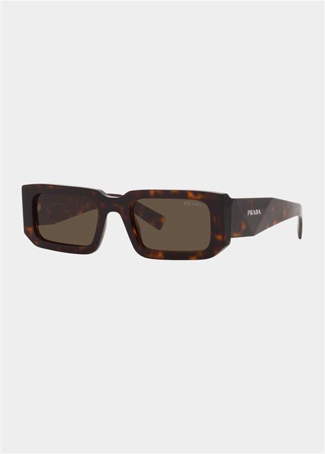 Prada Mens Rectangle Acetate Sunglasses Bergdorf Goodman