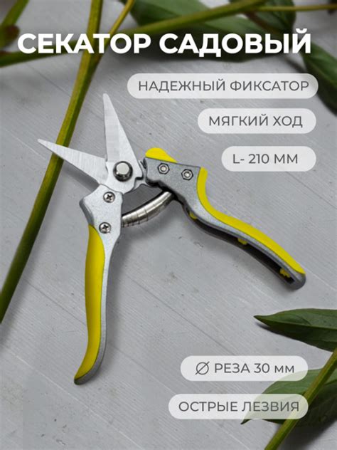 Секатор садовый с прямыми лезвиями 210 мм – купить с доставкой по ...