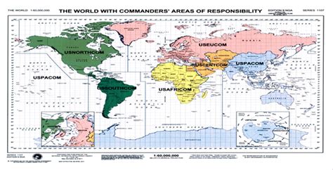 Map Of Combatant Commands