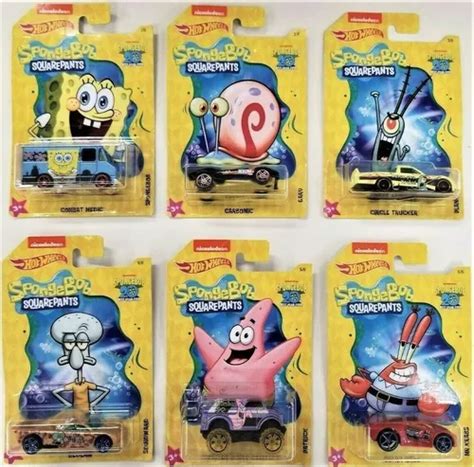 Hot Wheels Bob Esponja Serie De Autos Sponge Bob A Os Meses Sin Intereses