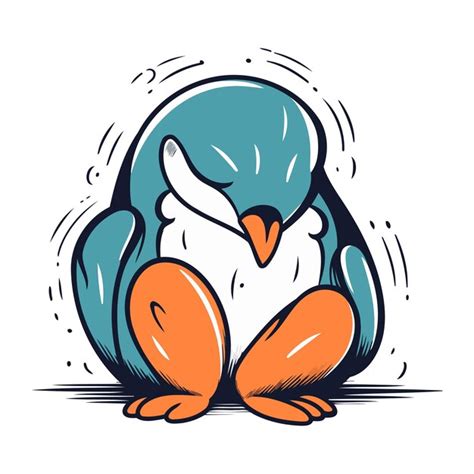 Pinguin Pinguin De Dessin Anim Mignon Illustration Vectorielle