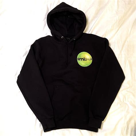 Aminé Merch Limbo Tennis Ball Black and Green Hoodie... - Depop