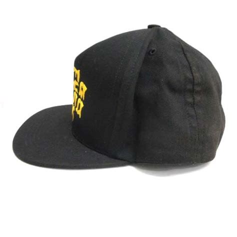 シュプリーム SUPREME SS キャップ 野球帽 帽子 Go Fuck Yourself Panel Cap 刺繍 黒 ブラック 黄 イエロー EK D 帽子 売買された