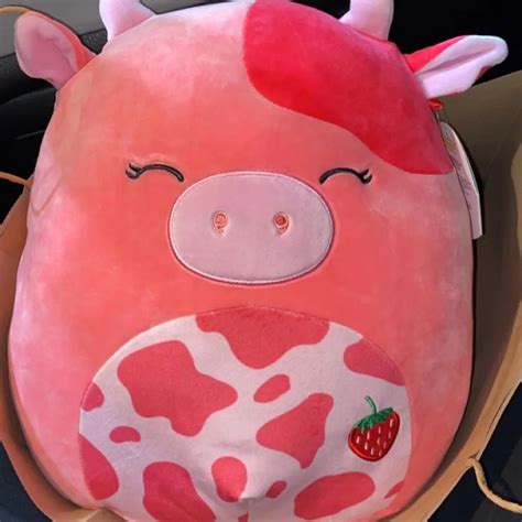 Squishmallow Calynda The Strawberry Cow Plandetransformacion