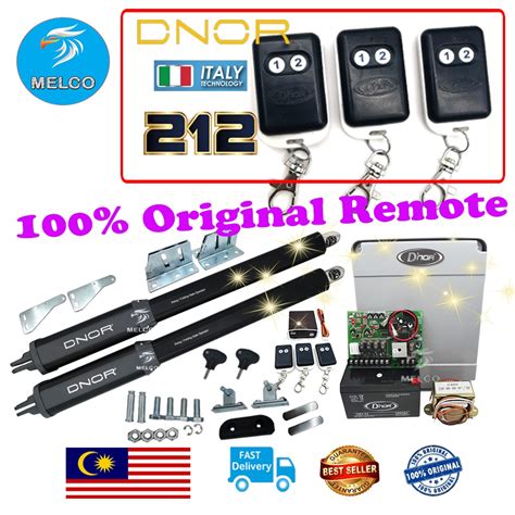 Original Remote Dnor Swing And Folding Arm Auto Gate System Heavy