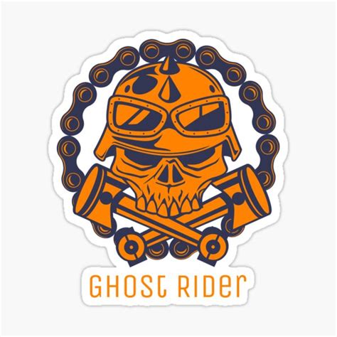 Ghost Rider Sticker For Sale By Whiteweasels Redbubble