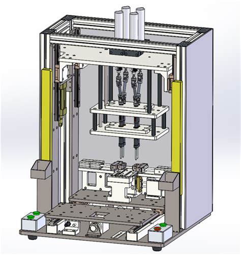 【鸿达】半自动锁螺丝机sw20133d模型下载三维模型solidworks模型 制造云 产品模型