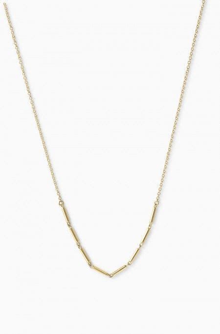 14k Gold Bar Necklace For All Time Necklace In Yellow Gold Stella And Dot 248