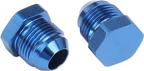 Ac Performance Blue An An Aluminum Male Flare Blanking Plug Fitting