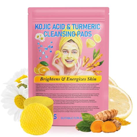 Turmeric Kojic Acid Pads Turmericandkojic Cleansing Pads 40 Count