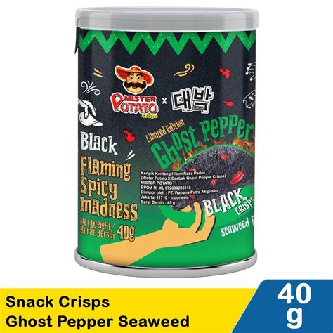 Paqui Mister Potato Ghost Pepper X Daeblak Mamee Hot Spicy Potato Chips Shopee Singapore