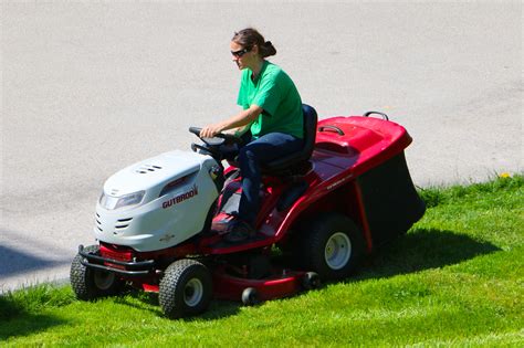 Free Images Tool Green Lawn Mower Rush Driver City Car Land