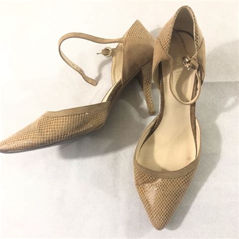 Nine West Shoes Nine West Heels Nude Pump Point Toe Ankle Strap Poshmark
