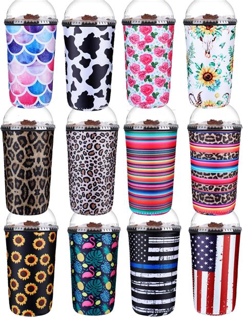 Amazon.com: Honeydak 4 Pieces Reusable Coffee Sleeves Cup Sleeve Cup