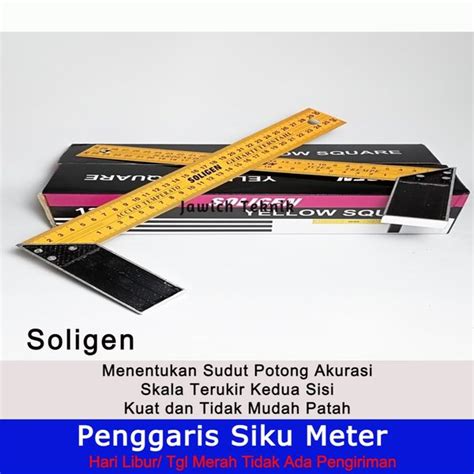 Jual Penggaris Siku Meter Tebal Tukang In Soligen Angle Square Di