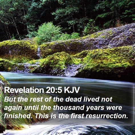 Revelation 20:5 KJV Bible Verse Images