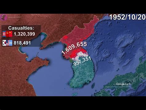 The Korean War in a One-Minute Animated Map - Veterans Breakfast Club