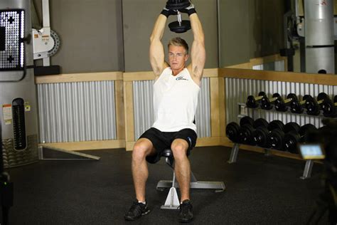 Seated Triceps Press Exercise Guide and Video