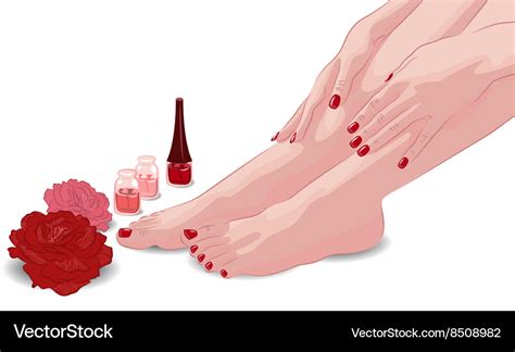 Manicure And Pedicure Royalty Free Vector Image