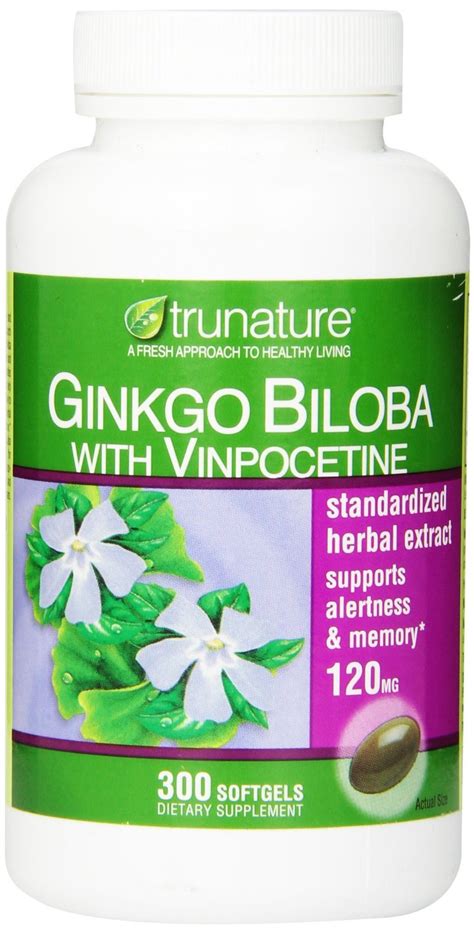 Amazon Trunature Ginkgo Biloba With Vinpocetine Mg