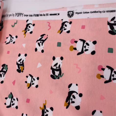 Jersey Playful Panda By Poppy Rose BIO Oeko Tex