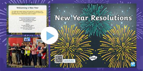 New Year’s Resolutions PowerPoint | Twinkl Learning Resource