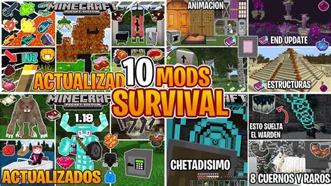 Los Mejores Addons Survival Para Minecraft Pe 1 20 Mods Minecraft