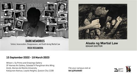 Ateneo Art Gallery To Open Tandem Martial Law Exhibits News Ateneo