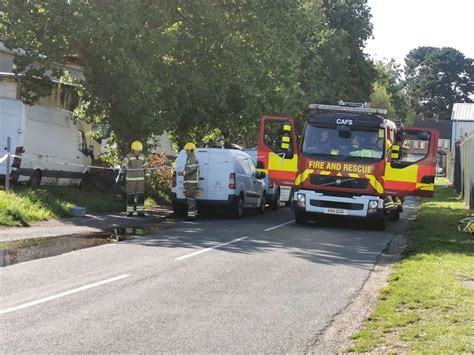 Gas Cylinders Concern As Fire Crews Battle Car Workshop Blaze At