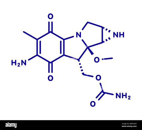 Mol Cula De Medicamento Para El C Ncer De Mitomicina C Ilustraci N