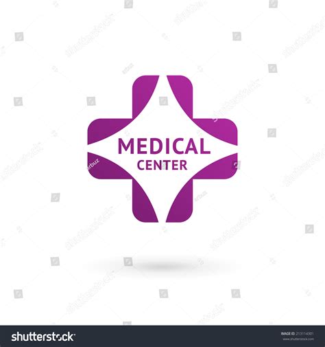 medical center logo icon design template stock vector royalty