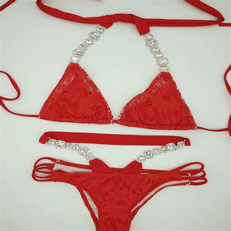 Venus Vacation Bikini Con Diamantes De Imitaci N Para Mujer Traje De Ba