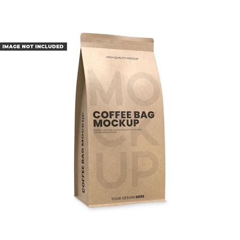 Premium Psd Kraft Coffee Bag Mockup