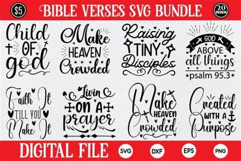 Bible Verses Svg Bundle Bundle Creative Fabrica