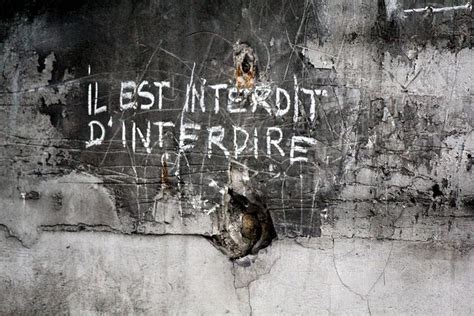 Il Est Interdit D Interdire Protest Art Revolution Poster Street Art