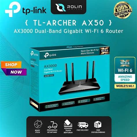 Jual Tplink Archer Ax Ax Dual Band Gigabit Wi Fi Router Di