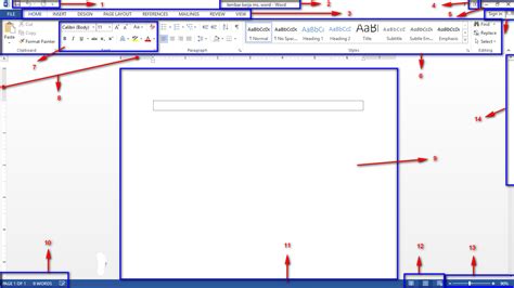 [ms Word] Mengenal Lembar Kerja Microsoft Word 2013